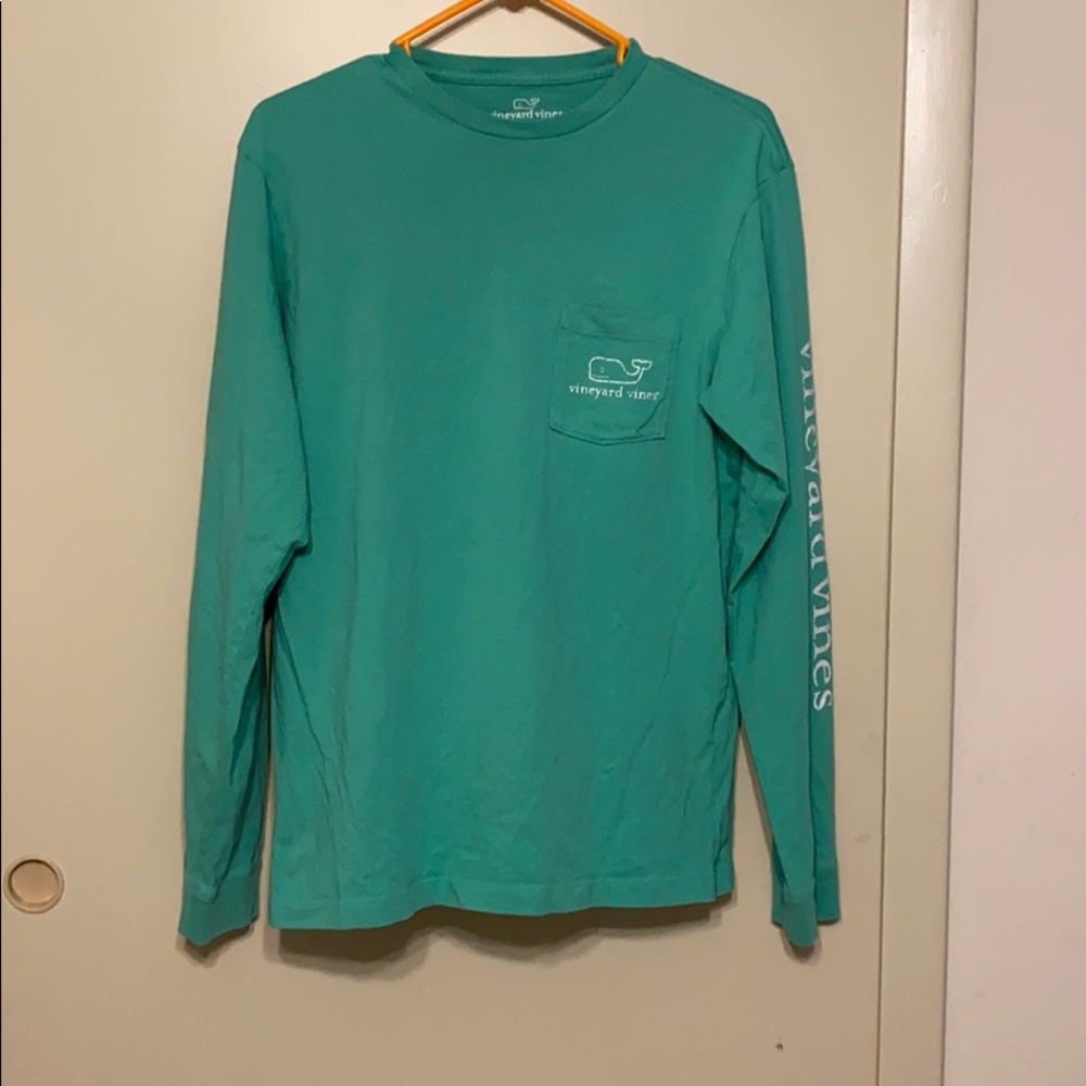 Green long sleeve Vineyard Vines shirt